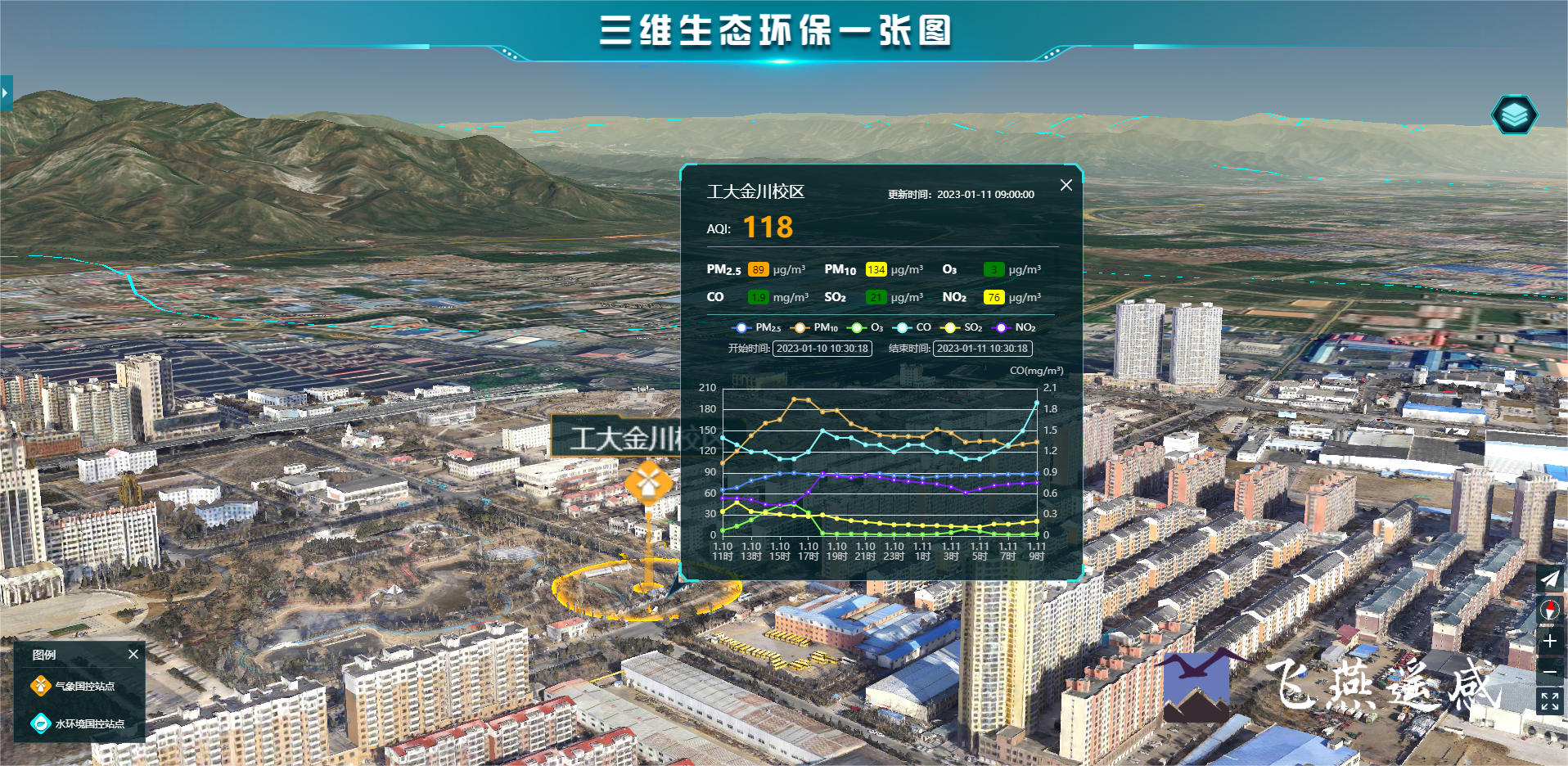 智慧環(huán)保三維可視化系統平臺，生態(tài)環(huán)境立體場(chǎng)景“入行入心”
