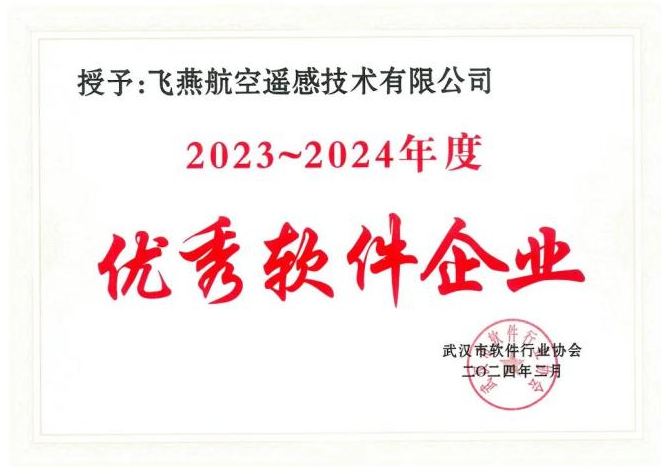 2023年度武漢市軟件行業(yè)“優(yōu)秀企業(yè)”、“優(yōu)秀工作者”稱(chēng)號花落飛燕遙感