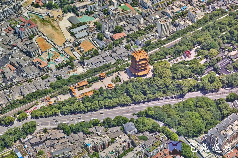 一樓一閣，均以數字化方式呈現——實(shí)景三維“復刻”大美武漢